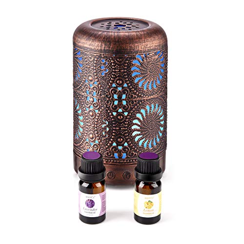 Essential Oil Diffuser with Oils, Ultrasonic Aromatherapy Oil Diffuser ...